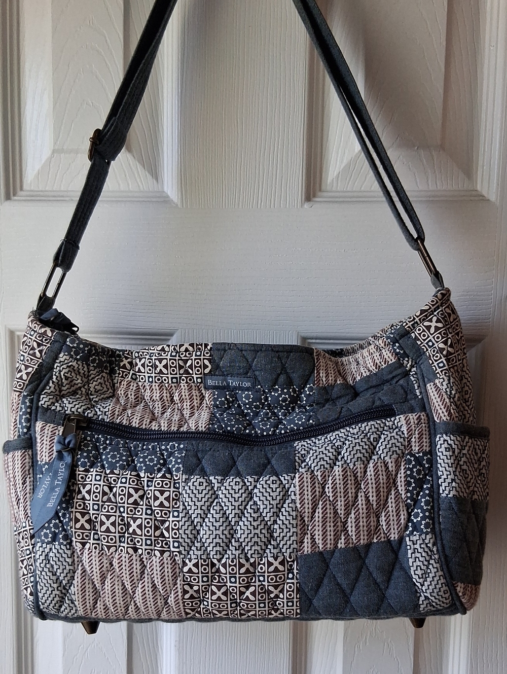 Bella Taylor Quilted Patchwork Shoulder Bag Handbag Tote